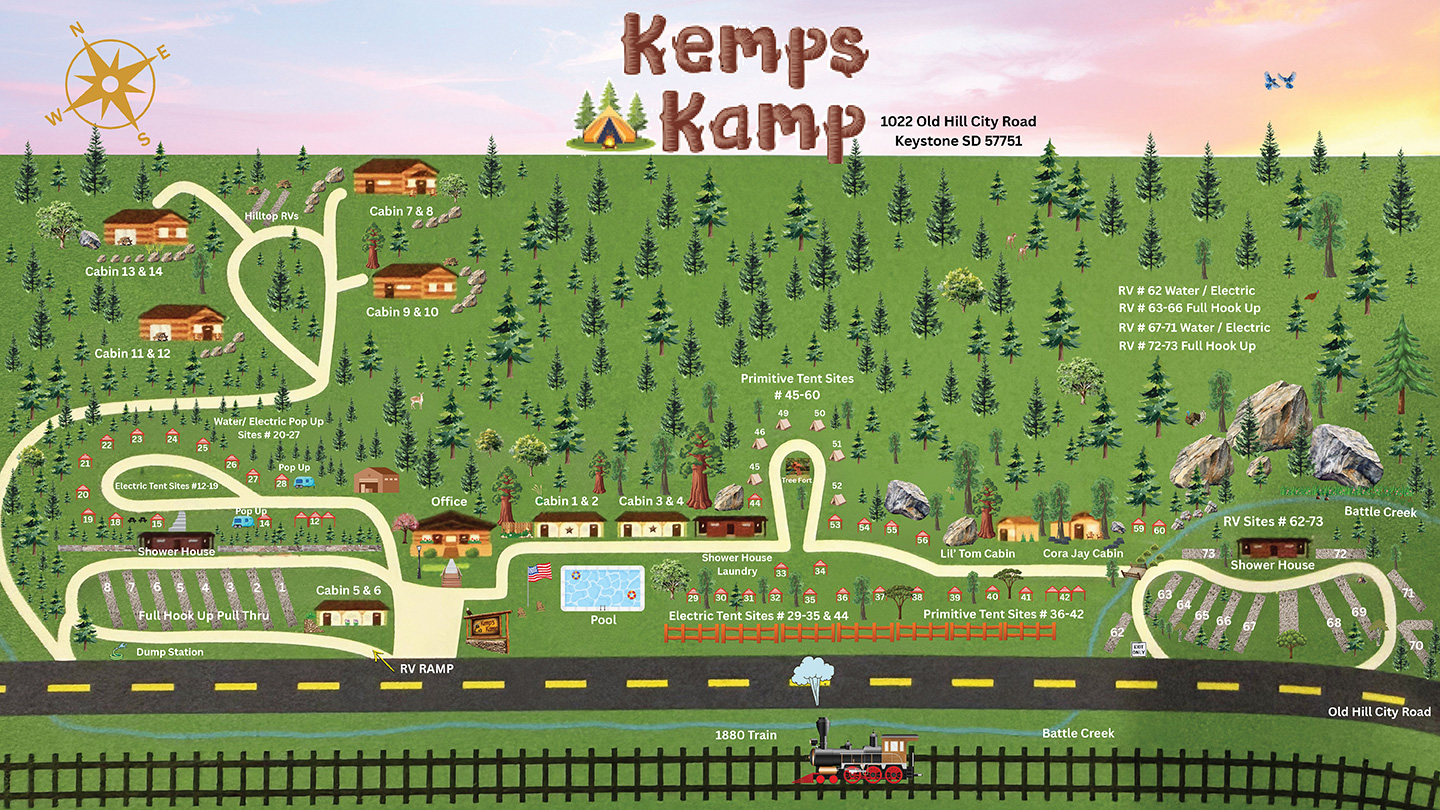 Kemps Kamp RV Map
